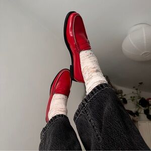 Maguire Napoli Leather Loafers in Lipstick